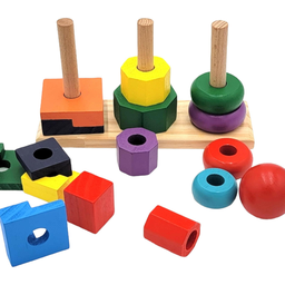 [6076-35] WOODEN TOWER SHAPE