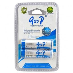 PILE RECHARGEABLE AA 2500mAh 1.2V 2pcs GOOD