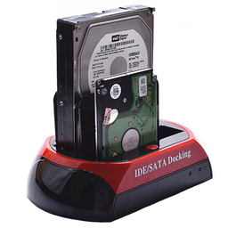 DOCK LECTEUR DE DISQUES SATA/IDE HDD 2.5/3.5 VIA USB 3.0 AVEC TRANSFORMATEUR CLONE DRIVE