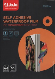 [B-PET] PAPIER AUTOCOLLANT TRANSPARENT PET 50F JOJO