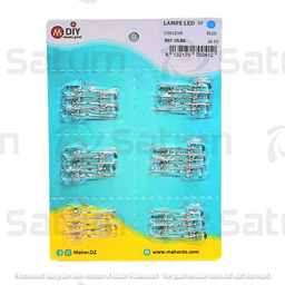 [DLB6] CARTE LAMPE LED COULEUR BLEU 5pcs 6pcs MAHER