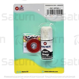 [DPFM1] CARTE POUDRE DE FER + AIMANT MAHER