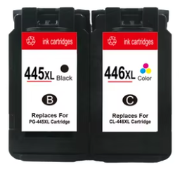PACK CARTOUCHES IMPRIMANTE / TETE CANON 445/446 POUR Mg2440 Mg2540 Mg2940 RECHARGEABLE