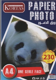 [M-2236] PAPIER PHOTO A4 230g 1 FACE KORTAS