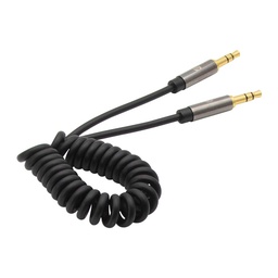 CABLE AUDIO JACK M/M 1m SPIRAL