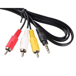[1332] CABLE JACK 3.5 TO 3 RCA 1.5m CAPSUS
