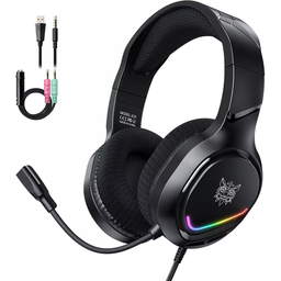 [X31] CASQUE GAMING JACK USB MIC + ADA¨TATEUR JACK ONIKUMA