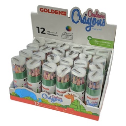 [37219] CRAYONS DE COULEUR 12/12 GOLDEN