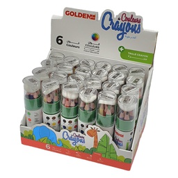 [37220] CRAYONS DE COULEUR 6/12 GOLDEN