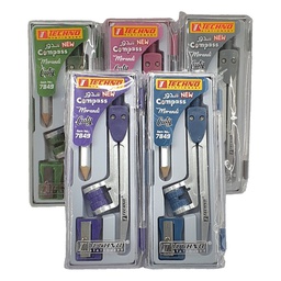 [7849] COMPAS METALIQUE + TAILLE CRAYON TECHNO MORANDI