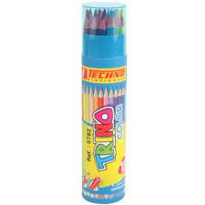 [5782] 12/18 COLOURED PENCILS IN TECHNO TRINO TUBE