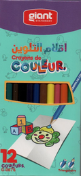 [G-0676] CRAYONS DE COULEUR 12/18 GIANT