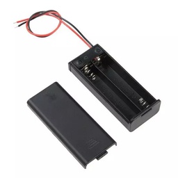 [SAT002296] 2xAAA support de batterie avec couvercle et interrupteur