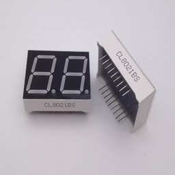 [SAT004490] مصباح LED مقاس 0.8 بوصة، 7 قطاعات، 2 بت، أحمر - قطب موجب مشترك