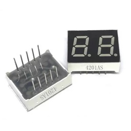 [SAT004491] 0.8英寸LED 7段2位红色-共阴极