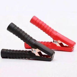 [SAT005071] 9.5x14 cm Pince crocodile - 2 pcs - Noir & Rouge