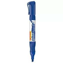 [4990] REFILLABLE WHITEBOARD MARKER PEN CHISEL HEAD TECHNO BLUE