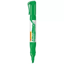 [4992] REFILLABLE WHITEBOARD MARKER PEN CHISEL HEAD TECHNO GREEN