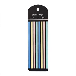 [YD002]  STICKY NOTES STRIPS 8 COLORS 140x5mm ALGO