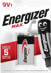  9V BATTERY 1 PCS ENERGIZER MAX