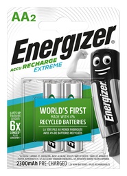  AA BATTERY 2 PCS ENERGIZER EXTREME RECHARGE