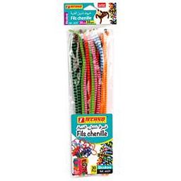 [4629] BICOLOR CHENILLE YARN 30PCS TECHNO