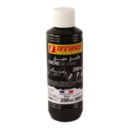 [5613]  BLACK CHINESE INK 250ml TECHNO