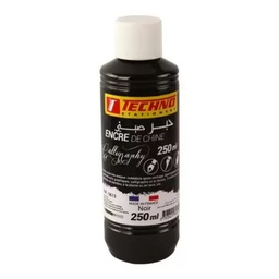 [5613] BLACK CHINA INK 250ml TECHNO