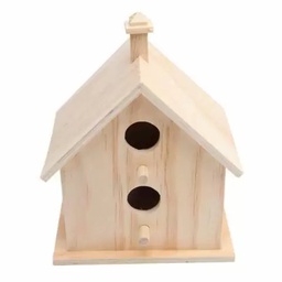 [6330] WOODEN BIRD HOUSE 14x11x16mm TECHNO CREAWOOD