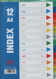 [S-2] INTERCALAIRE 12 POSITIONS PVC PAGE