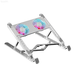 FOLDABLE ALUMINUM LAPTOP COOLER WITH 2 FANS