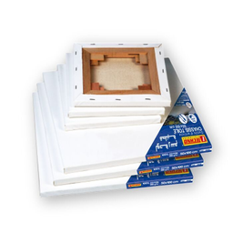 [6301] TOILE SUR CHASSIS 10x10cm 280g LOT DE 3 PCS TECHNO