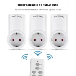 [LA341]  REMOTE CONTROLLED SOCKET 3PCS 1TELE BEETRO