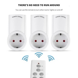 [LA341] 3PCS 1TELE BEETRO REMOTE CONTROL SOCKET