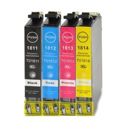  PACK PRINTER CARTRIDGES 1811/2/3/4 4 PCS CMYN KOANAN