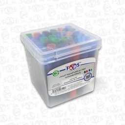 [80100]  BOARD MARKER REFILL CARTRIDGE 4 COLORS 36PCS FABS