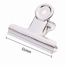 [9523] CHROME METAL CLIPS 51mm 1PCS DELI