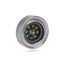 CHROME COMPASS 60mm GOLDEN FEATHER
