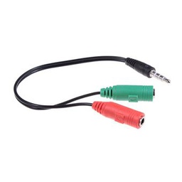 JACK SPLIT ADAPTER CABLE 1 M TO 2 F