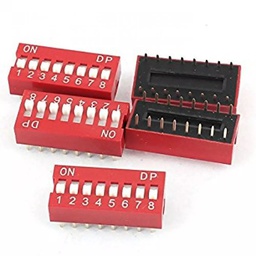 [SAT002322]  2.54MM 8POSITION 16PIN RED DIP SWITCH