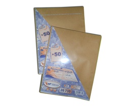 [26735] POUCH F26 FARAS 28X36.5CM 90 G +KRAFT +ADH -FEN X50