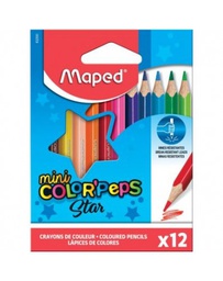 [832500] CRAYONS DE COULEUR 12/9 MAPED MINI COLORPEPS