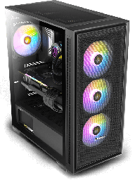 [AX81] ANTEC ELITE GAMING CENTRAL UNIT CASE + 4 RGB FANS